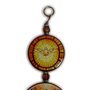 Adorno Redondo de Porta Nossa Senhora Desatadora de Nós 3 Medalhas 38 Cm X 7,5 Cm