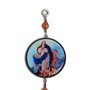 Adorno Redondo de Porta Nossa Senhora Imaculada da Conceição 2 Medalhas 38 cm x 7,5 cm