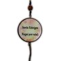 Adorno Redondo de Porta Santa Edwiges  2 Medalhas 37 cm x 7,5 cm