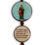 Adorno Redondo de Porta São Judas 3 medalhas 38 cm x 8 cm