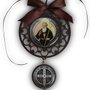 Adorno Redondo Mandala São Bento - 2 Medalhas - 34 cm x 12 cm