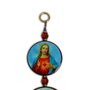 Adorno São Jorge MDF Porta Triplo Redondo 37 cm X 7,5 cm