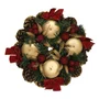 Arranjo Advento de Mesa Vermelho 4 Velas - 22 cm