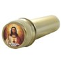 Aspersorio Sagrado Coração de Jesus em Acrílico Dourado 14 cm x 4 cm