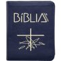 Biblia Sagrada de Aparecida Zíper Azul M