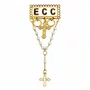 Bóton ECC Branco com Terço - 7,5 cm