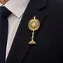 Bóton Ostensório Dourado - 6 cm