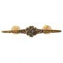 Broche para Manto Dourado com Strass - 4 cm 