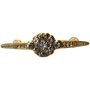 Broche para manto Dourado com strass - 5,5 cm 