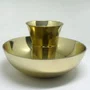 Cálice Comunhão Duas Espécies Dourado Copo / Base Grande