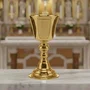 Cálice Dourado 17 cm altura x 8,5 cm diâmetro