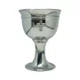 Calice Medio de Estanho Cromado Pequeno 13 Cm