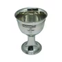 Calice Medio de Estanho Cromado Pequeno 13 Cm