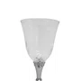 Cálice Octogonal Cristal Base Prata
