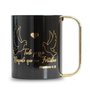 Caneca Polímero Fé Preta 400ml