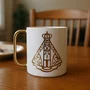 Caneca Polímero Branca de Nossa Senhora Aparecida 400ml