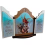 Capela com Porta Desenhada de São Miguel Arcanjo Mdf - 17 cm X 14 cm