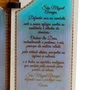 Capela com Porta Desenhada de São Miguel Arcanjo Mdf - 17 cm X 14 cm