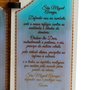 Capela com Porta Desenhada de São Miguel Arcanjo Mdf - 17 cm X 14 cm
