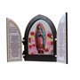 Capela com Porta MDF Nossa Senhora Guadalupe - 18 cm x 15 cm