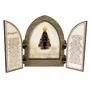 Capela com porta MDF de Nossa Senhora Aparecida - 18 cm x 26 cm