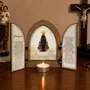 Capela com porta MDF de Nossa Senhora Aparecida - 18 cm x 26 cm