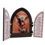 Capela com Portas Resinado Arcanjo São Miguel - 18 cm X 26 cm