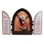 Capela com Portas Resinado Arcanjo São Miguel - 18 cm X 26 cm
