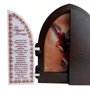 Capela com Portas Resinado Arcanjo São Miguel - 18 cm X 26 cm