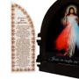 Capela com Portas Resinado Jesus Misericordioso - 18 cm x 26 cm