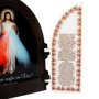 Capela com Portas Resinado Jesus Misericordioso - 18 cm x 26 cm