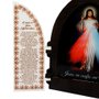 Capela com Portas Resinado Jesus Misericordioso - 18 cm x 26 cm