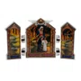 Capela em MDF Resinado Maria Passa na Frente com Porta Trabalhada - 16,5 cm x 26 cm