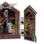 Capela em MDF Resinado Maria Passa na Frente com Porta Trabalhada - 16,5 cm x 26 cm