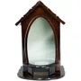 Capela Madeira e Vidro 36cm