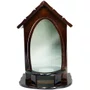 Capela Madeira e  Vidro 56cm