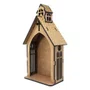 Capela Mdf Cru com Imagem de Resina 11 X 21 Cm