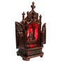 Capela Metal de Nossa Senhora Aparecida Luz Vermelha - 19 cm