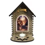Capela da Sagrada Família Estrela de Davi Porta Vela - 23 cm x 15 cm