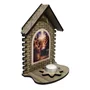 Capela da Sagrada Família Estrela de Davi Porta Vela - 23 cm x 15 cm