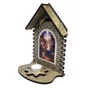 Capela da Sagrada Família Estrela de Davi Porta Vela - 23 cm x 15 cm