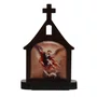 Capelinha de Mesa MDF de Arcanjo São Miguel - 7 cm