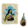Cartão Lembrança Santa Teresinha Medalha Velcro