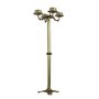 Coroa do Advento Ouro Velho com Pedestal 4 Velas 101 cm x 32 cm
