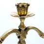 Castiçal Três Velas Bronze - 28 x 30 Cm