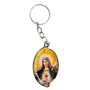 12 unid - Chaveiro Chapa Oval Aba Imaculado Coração de Maria