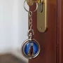 Chaveiro de Nossa Senhora Aparecida Giratório Inox