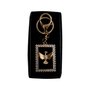 Chaveiro Mosquete Divino Espírito Santo Dourado com Strass