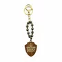 Chaveiro de Madeira São Miguel Arcanjo Mosquete Dourado