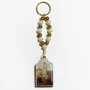 Chaveiro Madeira de Nossa Senhora de Fátima Contas